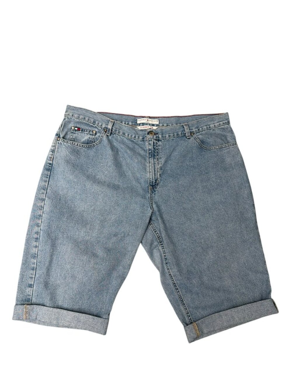 VTG Tommy Hilfiger Woman Classic Fit Rolled Cuff Shorts Size 22A - US Size 18-20